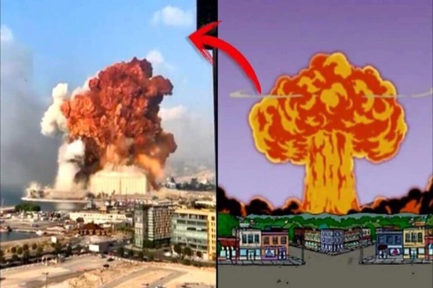 تنبأ مسلسل سيمبسون بأحداث بيروت عنوان مضلل