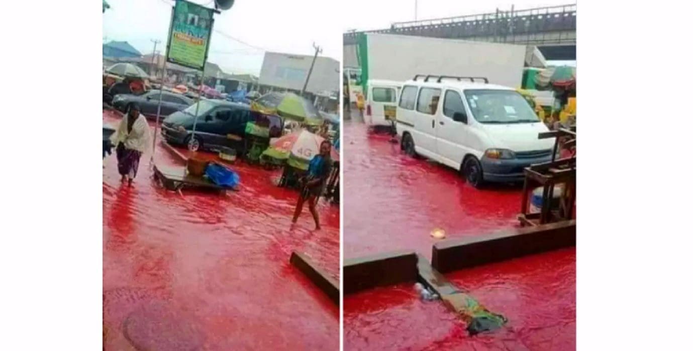 ادعاء الأمطار في نيجيريا كانت بلون الدم هو ادعاء زائف جزئي فتبينوا