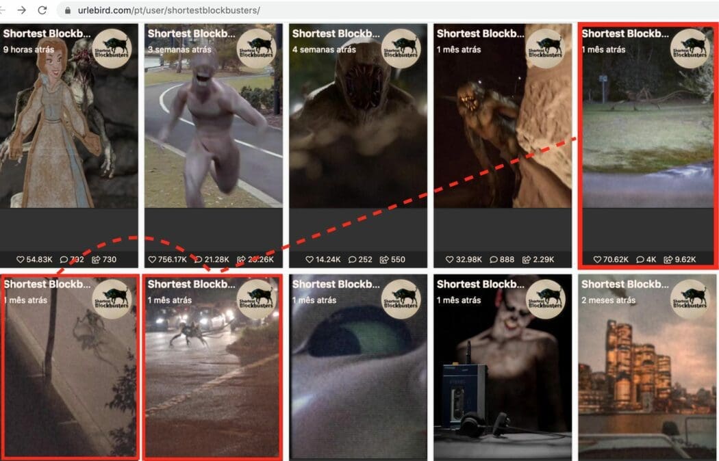 مخلوق مرعب مقاطع الفيديو الأصلية