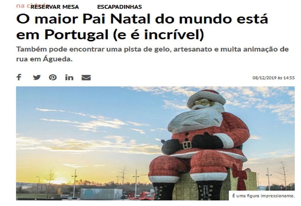 أكبر بابا نويل في أجويدا البرتغال