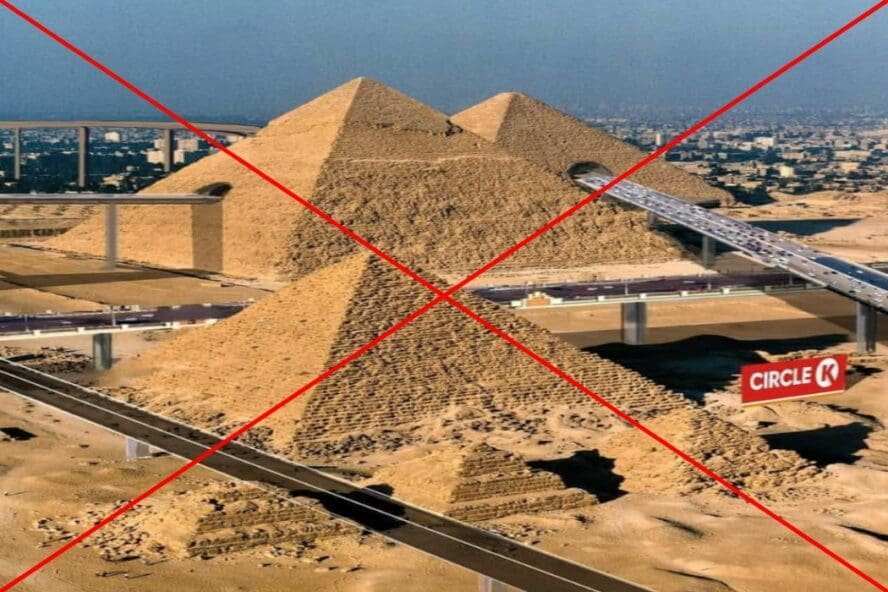 الصورة لا علاقة لها بمشروع تطوير هضبة الأهرام في مصر