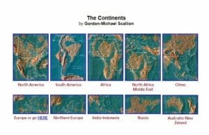 الخرائط التوقعية التي رسمها سكاليون للعالم