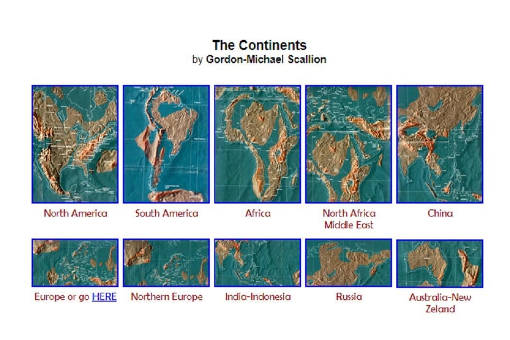الخريطة التي رسمها سكاليون للعالم عام 2012 وليس 2050 فتبينوا