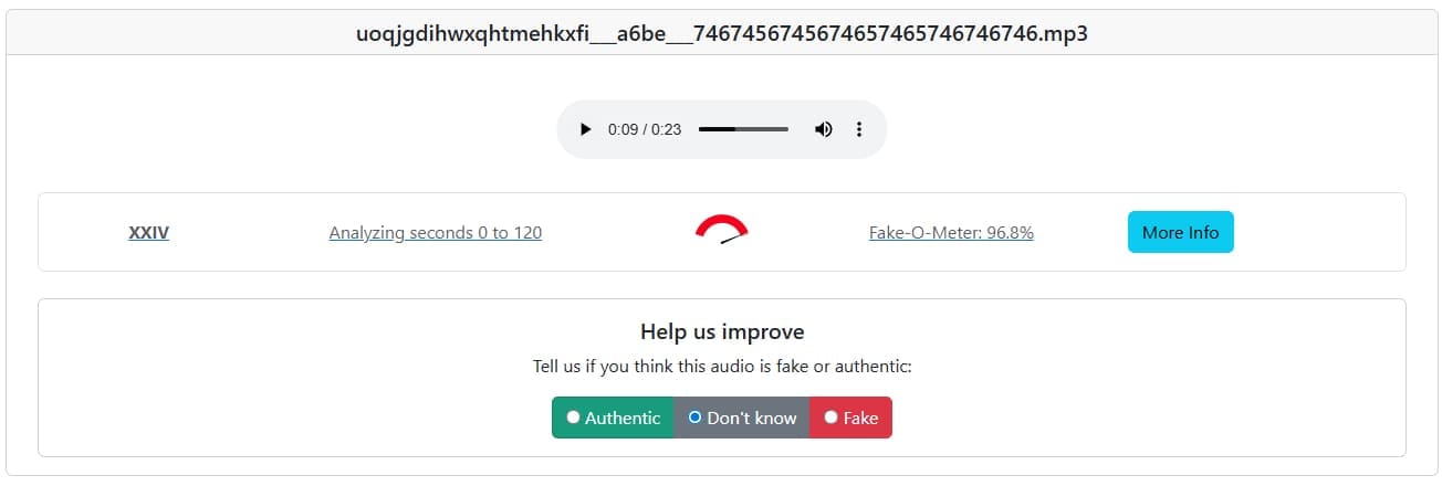 نتيجة فحص الصوت - مكافأة مالية